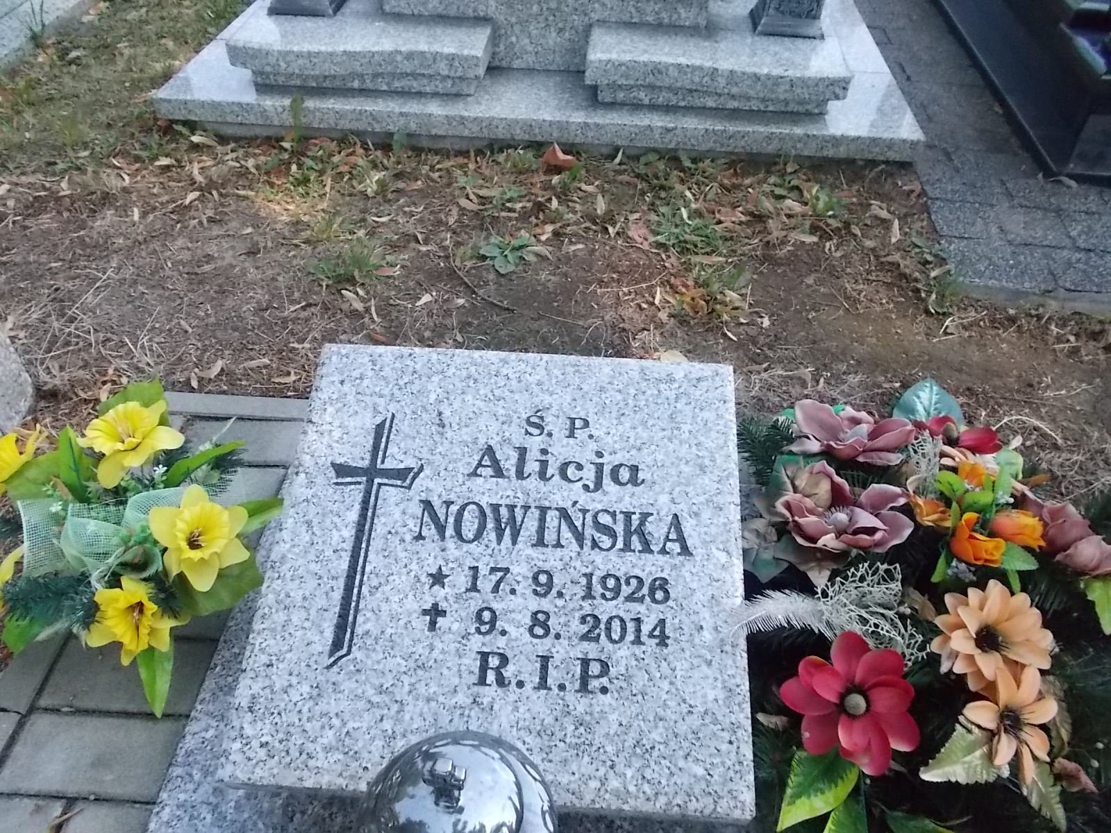 Alicja Nowińska 1926 Zabrze Pawłów - Grobonet - Wyszukiwarka osób pochowanych