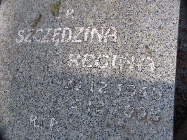 Regina Szczędzina 1940 Zabrze Pawłów - Grobonet - Wyszukiwarka osób pochowanych