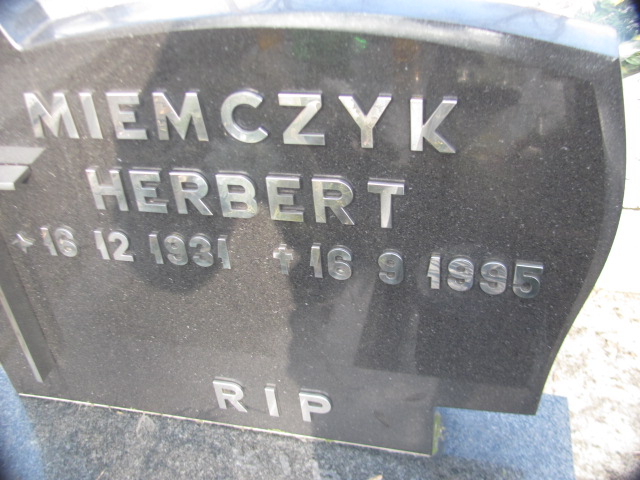 Herbert Miemczyk 1931 Zabrze Pawłów - Grobonet - Wyszukiwarka osób pochowanych