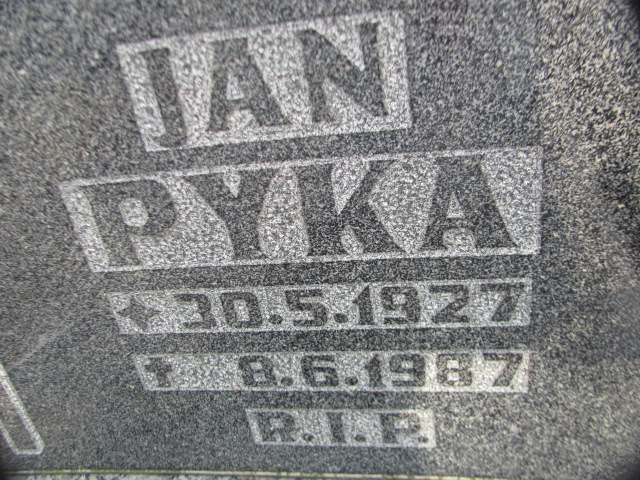 Jan Pyka 1927 Zabrze Pawłów - Grobonet - Wyszukiwarka osób pochowanych