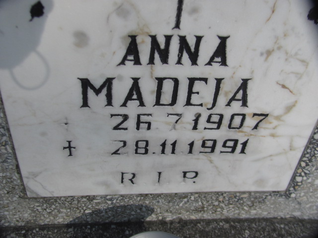 Anna Madeja 1907 Zabrze Pawłów - Grobonet - Wyszukiwarka osób pochowanych