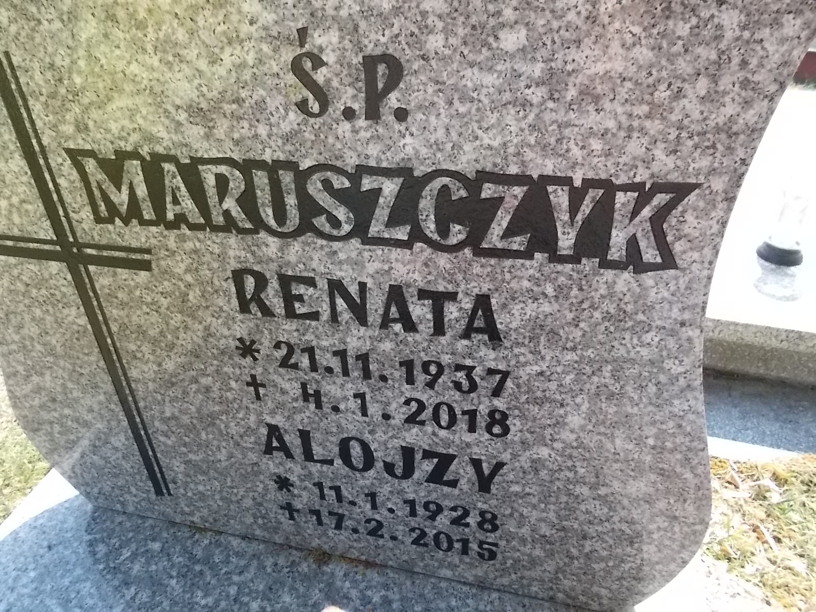 Renata Maruszczyk 1937 Zabrze Pawłów - Grobonet - Wyszukiwarka osób pochowanych