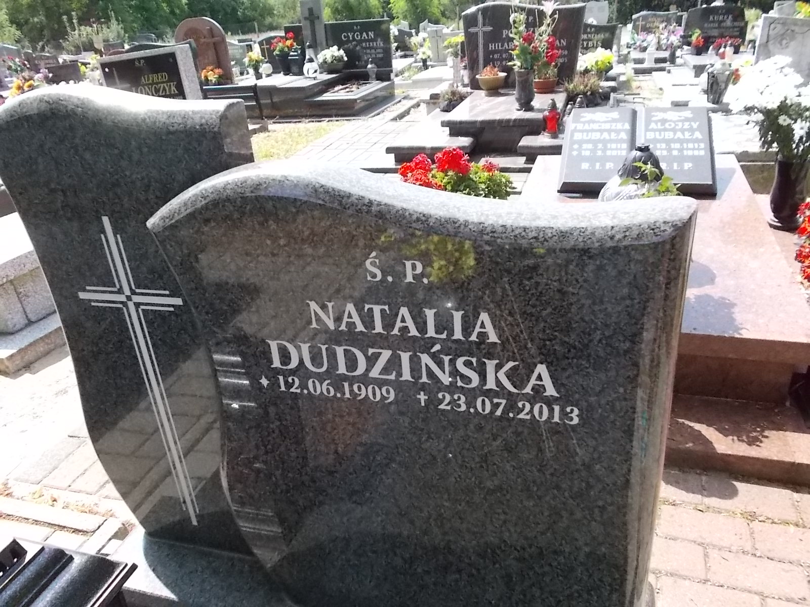 Natalia Dudzińska  1909 Zabrze Pawłów - Grobonet - Wyszukiwarka osób pochowanych