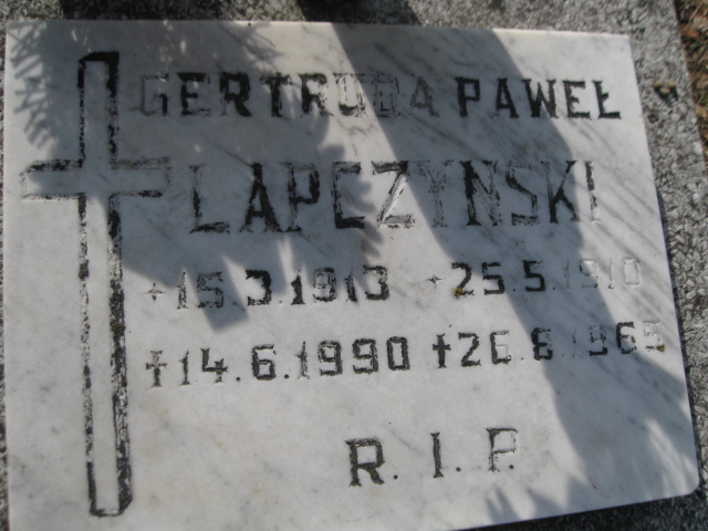 Paweł Łapczyński 1910 Zabrze Pawłów - Grobonet - Wyszukiwarka osób pochowanych