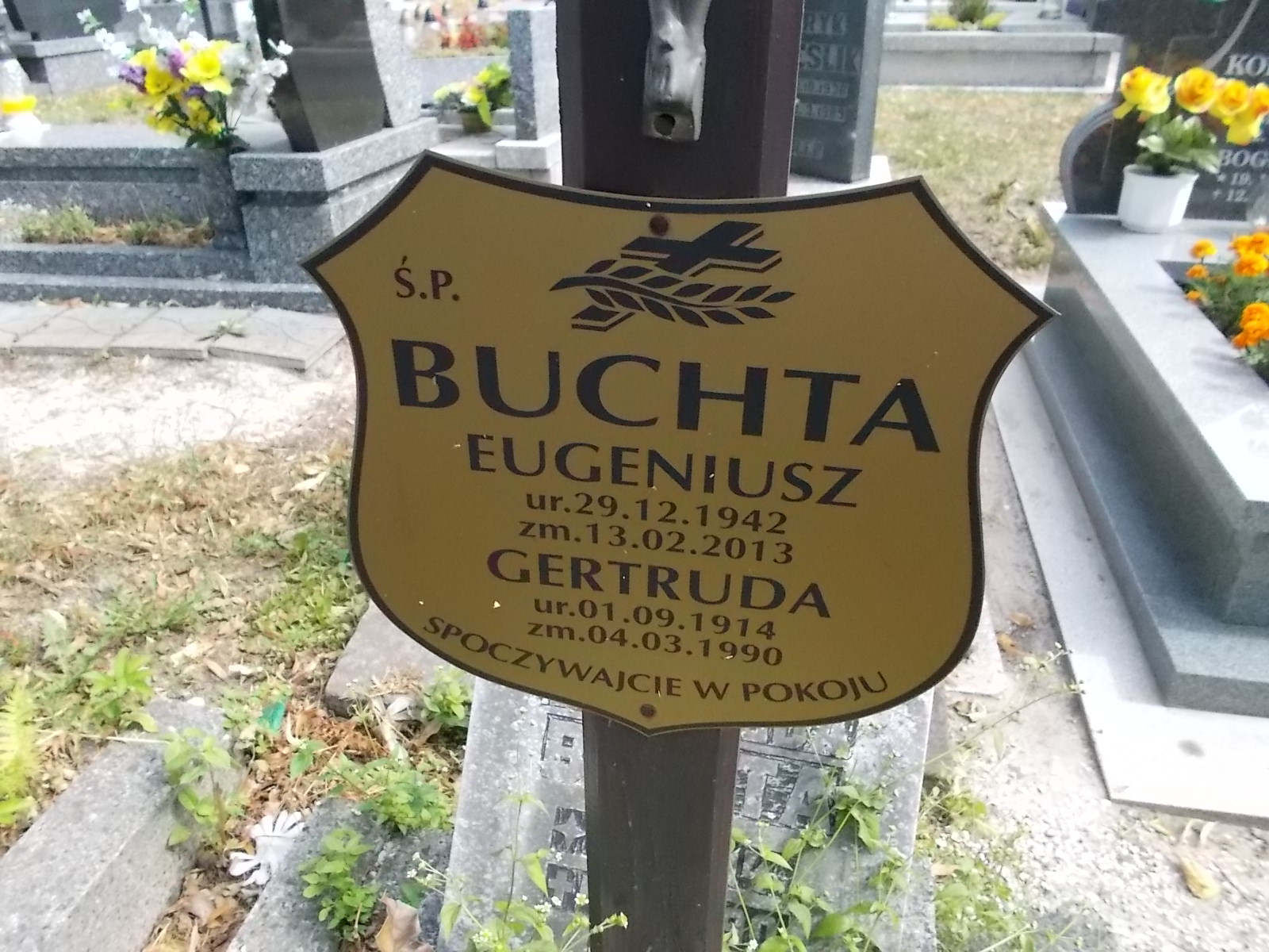 Eugeniusz Buchta  1942 Zabrze Pawłów - Grobonet - Wyszukiwarka osób pochowanych