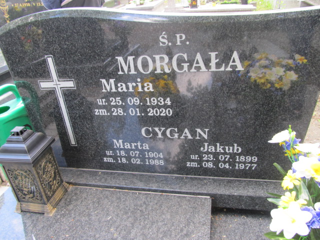 Jakub Cygan 1899 Zabrze Pawłów - Grobonet - Wyszukiwarka osób pochowanych