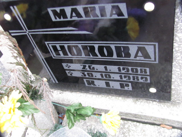 Maria Horoba 1908 Zabrze Pawłów - Grobonet - Wyszukiwarka osób pochowanych