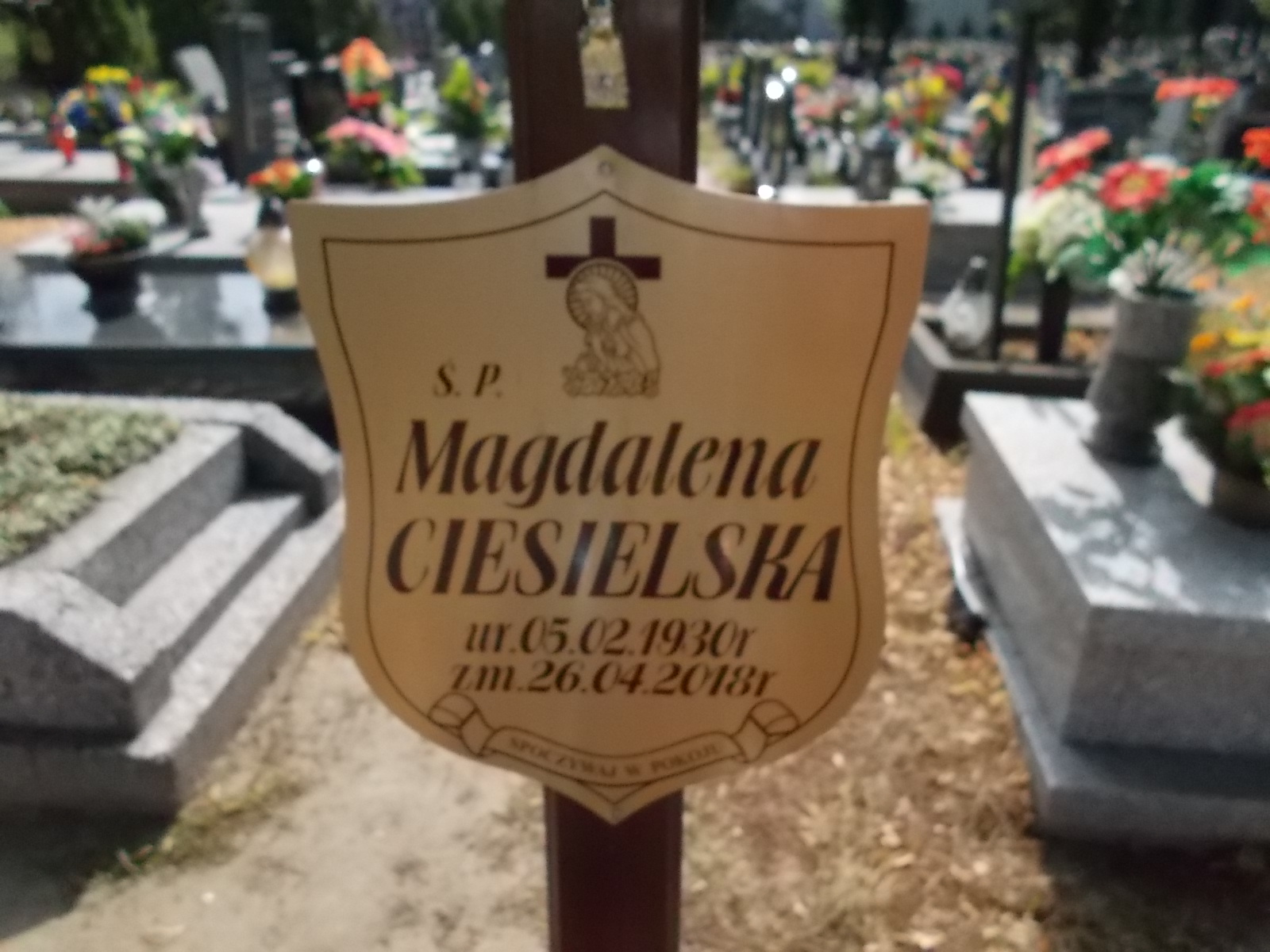 Magdalena Ciesielska 1930 Zabrze Pawłów - Grobonet - Wyszukiwarka osób pochowanych