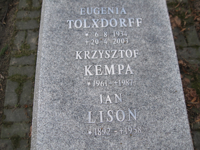 Jan Lisoń 1892 Zabrze Pawłów - Grobonet - Wyszukiwarka osób pochowanych